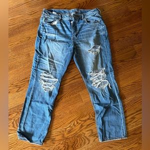 American Eagle Ripped Tomgirl Jeans